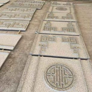 漳州 白麻花岗岩外墙立面雕刻板