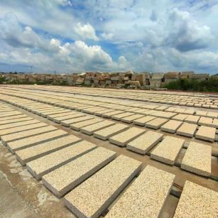 漳州 黄金麻荔枝面花岗岩石材地铺石防护中