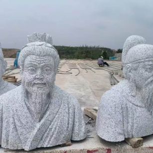 漳州 白麻花岗岩石材人物立体雕刻