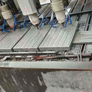 漳州 芝麻白花岗岩荔枝面盲道雕刻