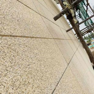 漳州 黄金麻花岗岩荔枝面外墙干挂石材效果示例