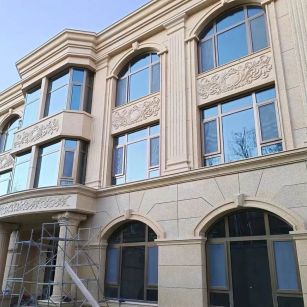 漳州 黄金麻花岗岩别墅外墙干挂