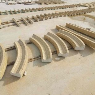 漳州 黄金麻花岗岩别墅线条