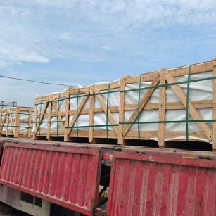 漳州 芝麻白花岗岩地铺石出口专车-泰国游