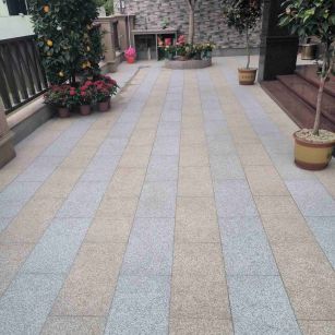 漳州 黄金麻白麻荔枝面庭院铺装展示