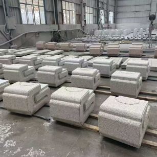 漳州 白麻花岗岩异形加工-石凳，坐凳