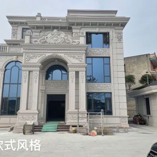 漳州 白麻花岗岩别墅外墙干挂