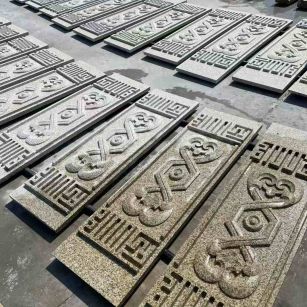 漳州 黄金麻花岗岩外墙雕刻板