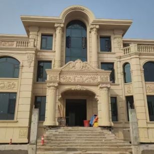 漳州 黄金麻花岗岩别墅外墙干挂