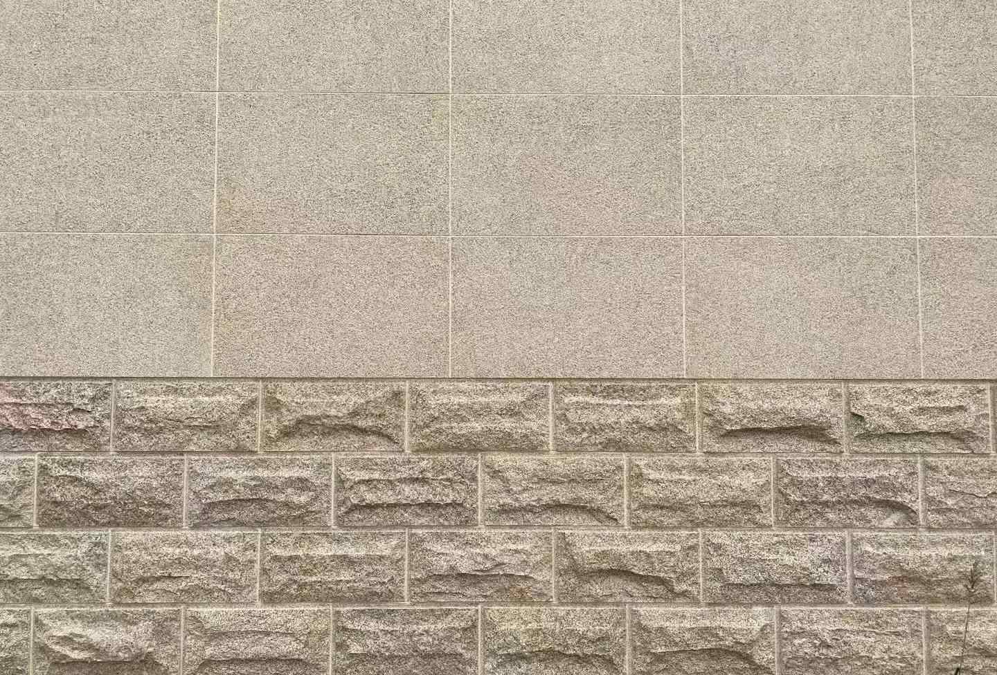 漳州 黄金麻自然面蘑菇石配荔枝面干挂