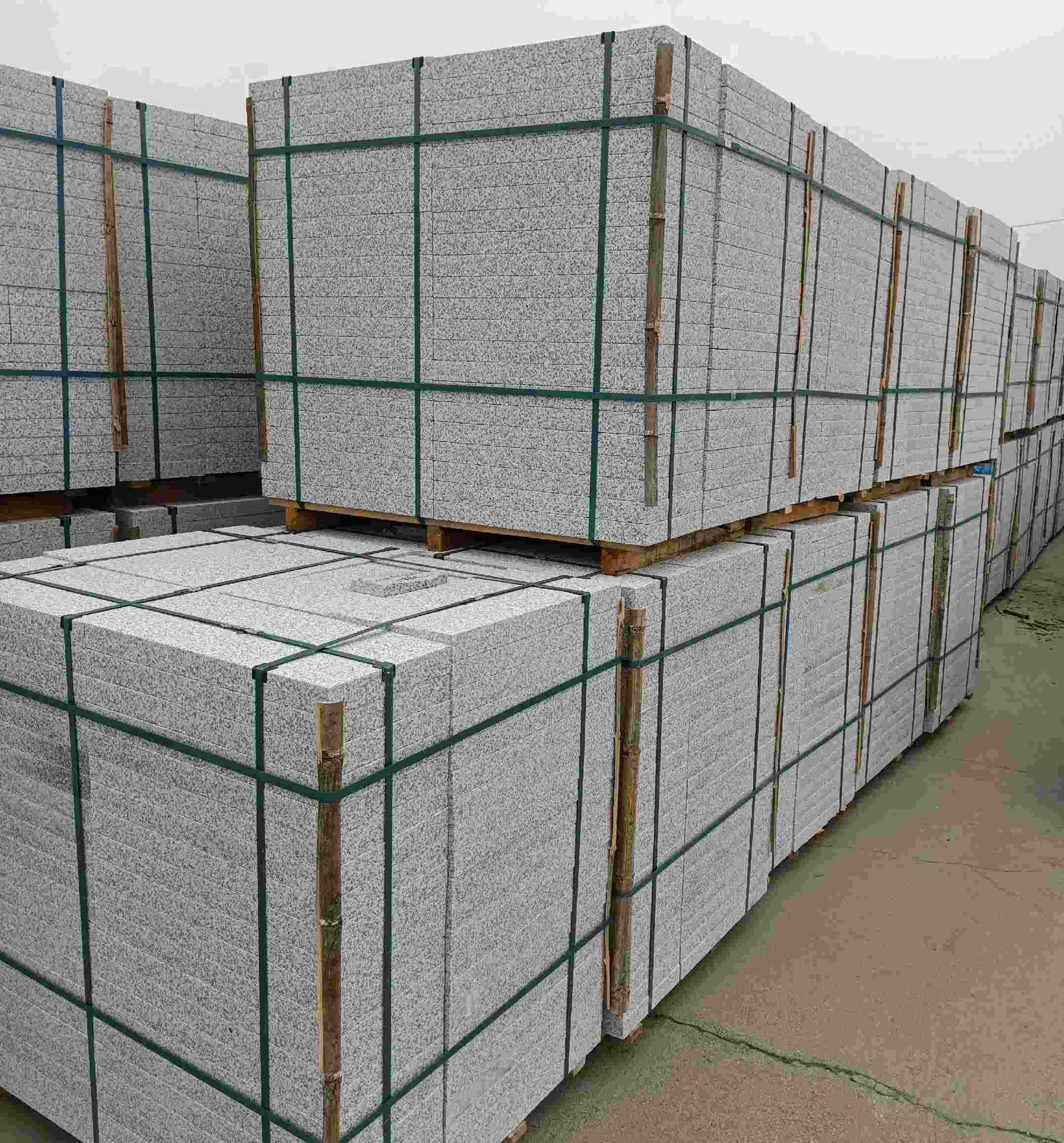 漳州 白麻花岗岩石材荔枝面地铺石（300*600*50）