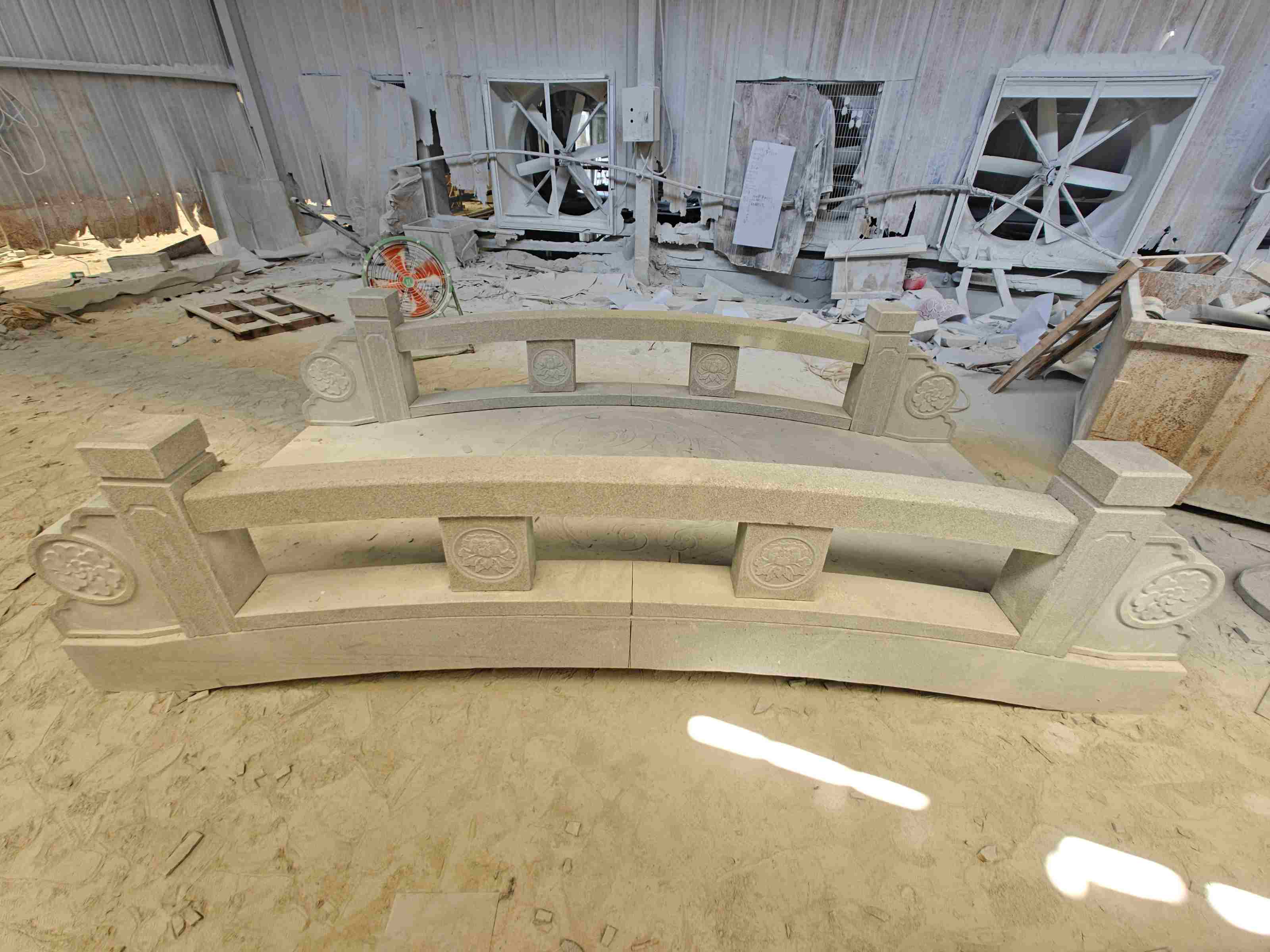 漳州 芝麻灰花岗岩异形加工-拱桥，石桥