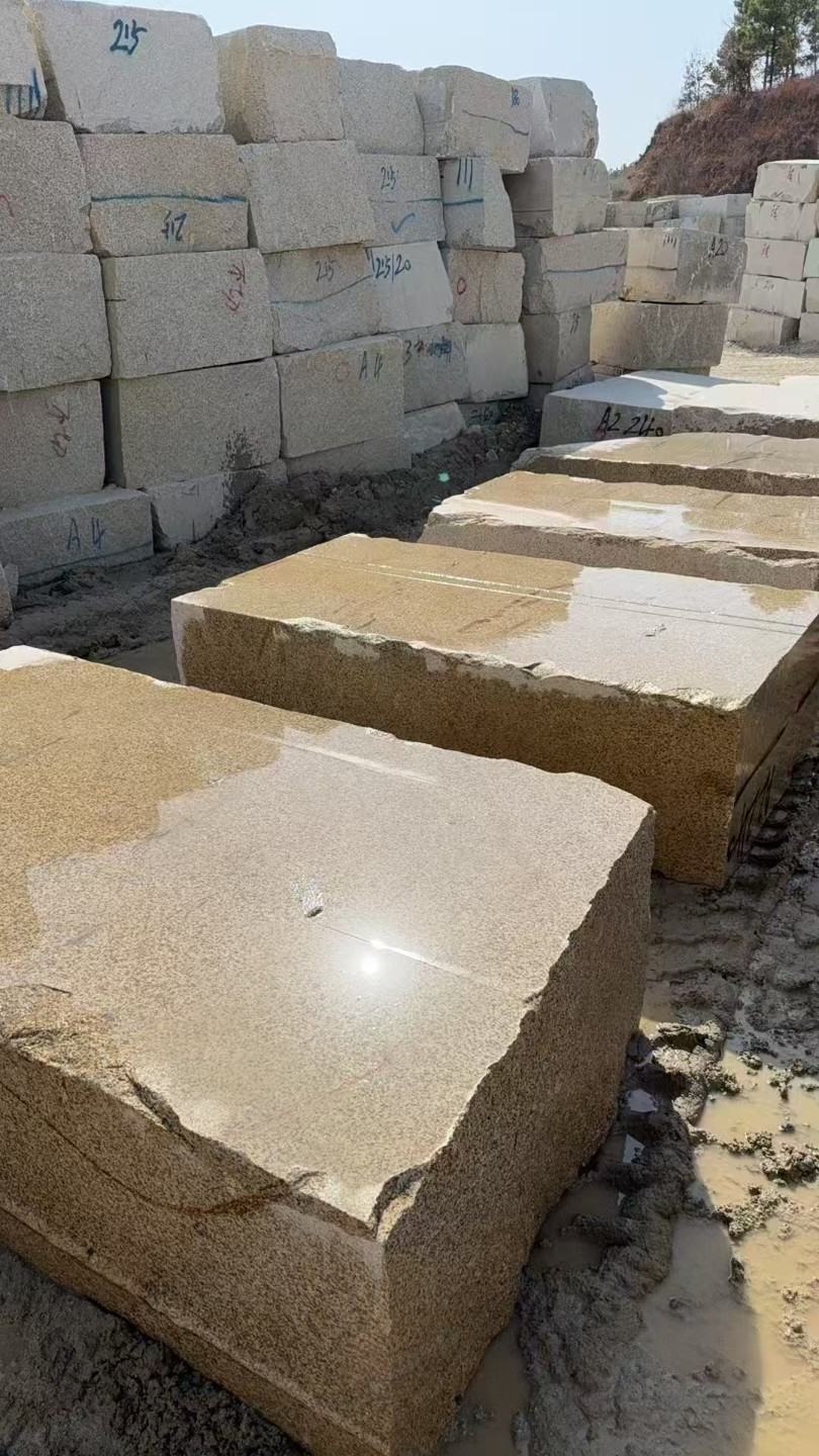 漳州 黄金麻方料堆场洗料分选中，原材料充足