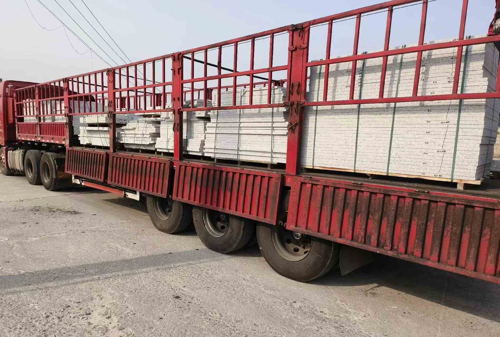 漳州 白麻荔枝面外墙干挂，工厂装车日常