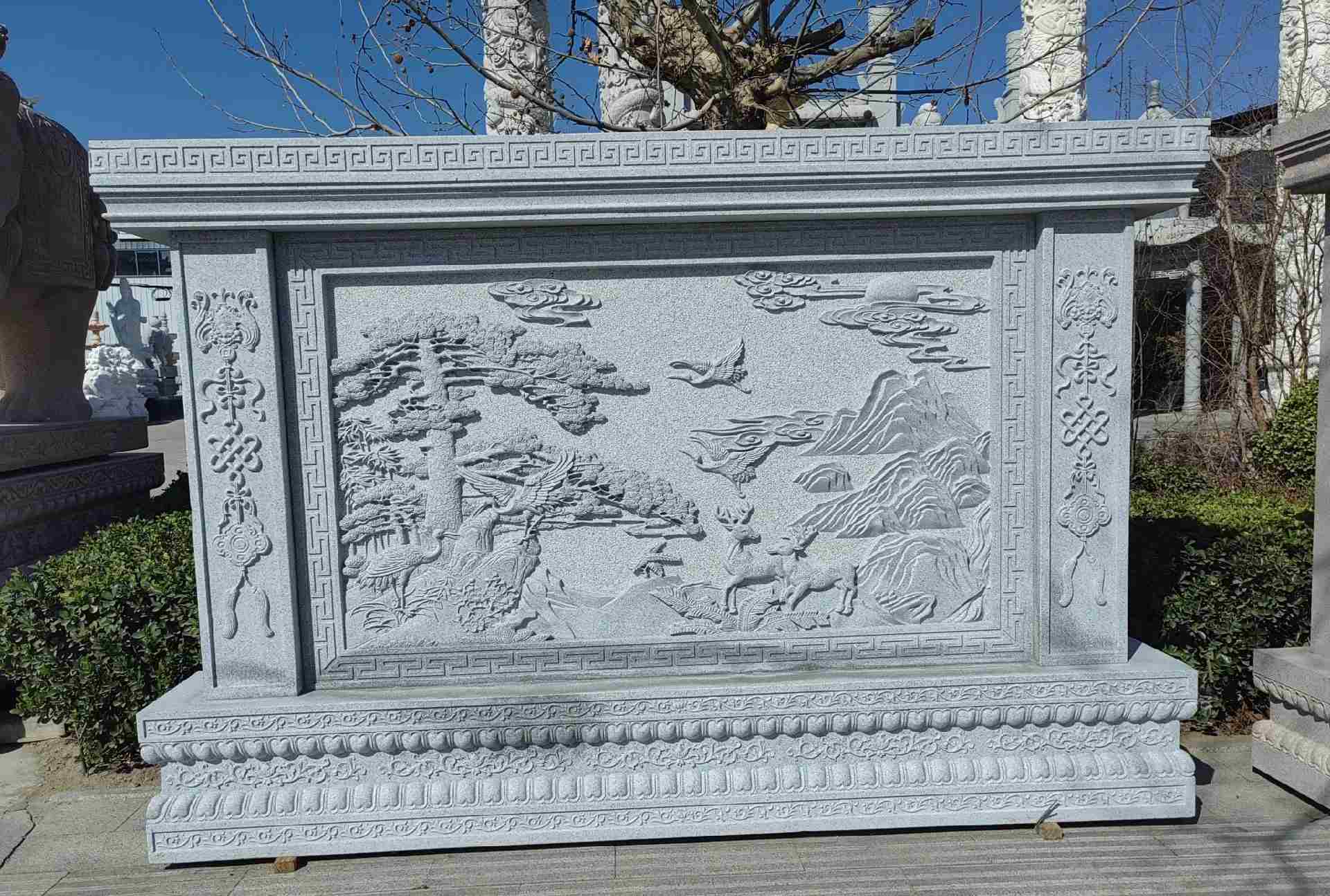 漳州 芝麻白大型照壁，屏风，影壁