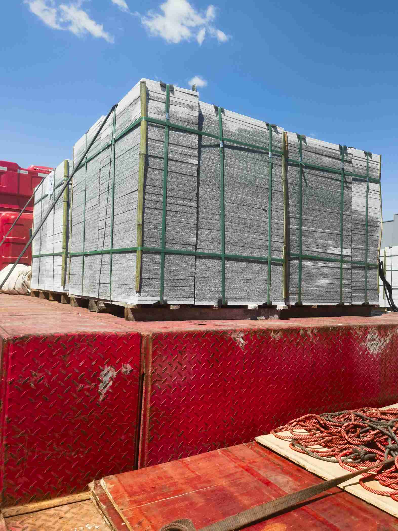 漳州 芝麻白火烧规格板地铺石300*600/600*600